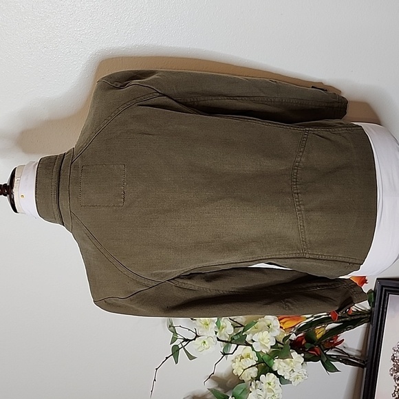 American Eagle Outfitters Military Double Breasted Army Green Victorian Coat - Picture 7 of 12